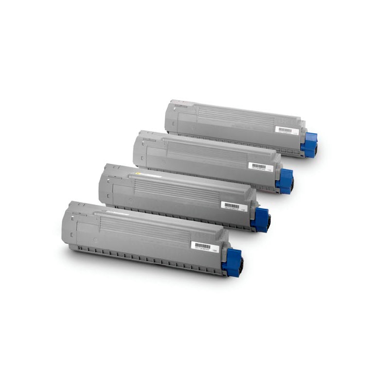 Pack De 4 Toners Couleur Compatibles Oki C810/C830 - Noir, Cyan, Magenta, Jaune